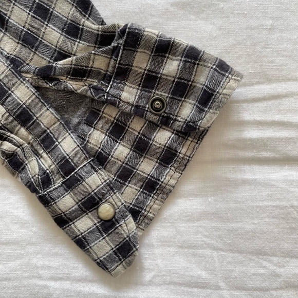 Lucky Brand Long Sleeve Pearl Snap Plaid Shirt - Picture 6 of 10